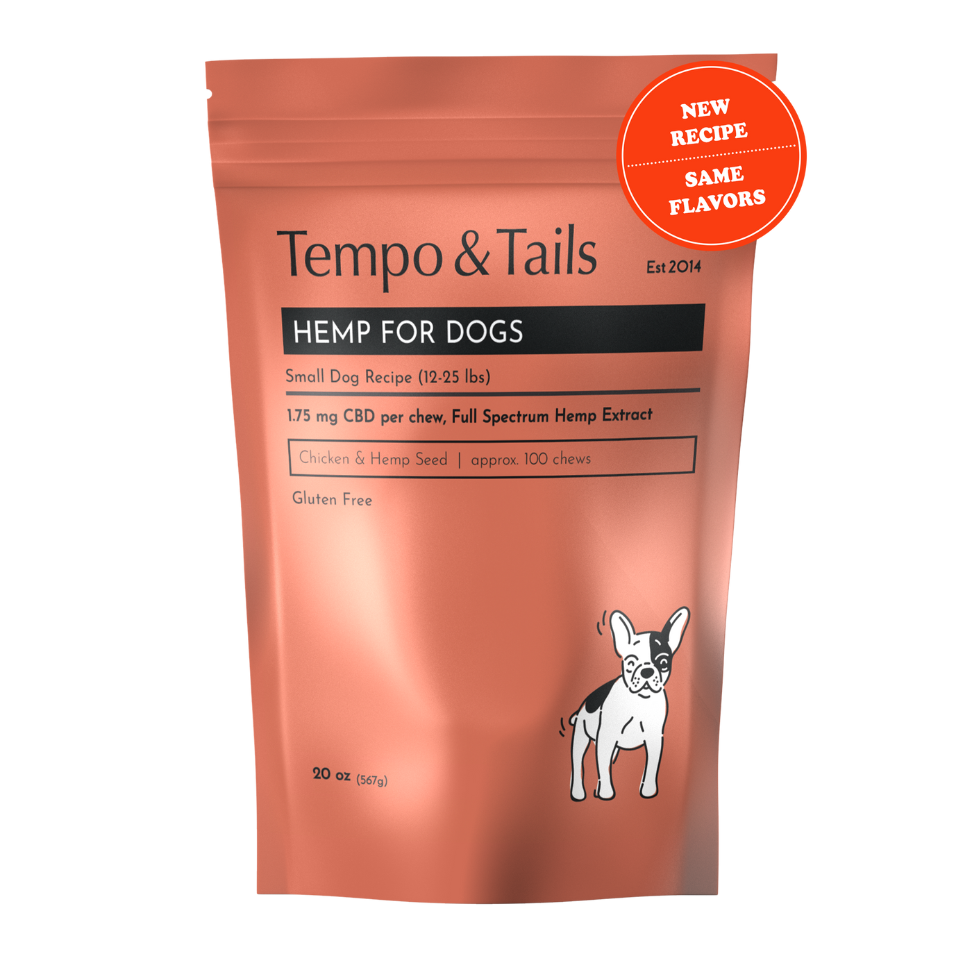 Chicken & Hemp Seed CBD Treats for Small Dogs (12-25 Lbs.)