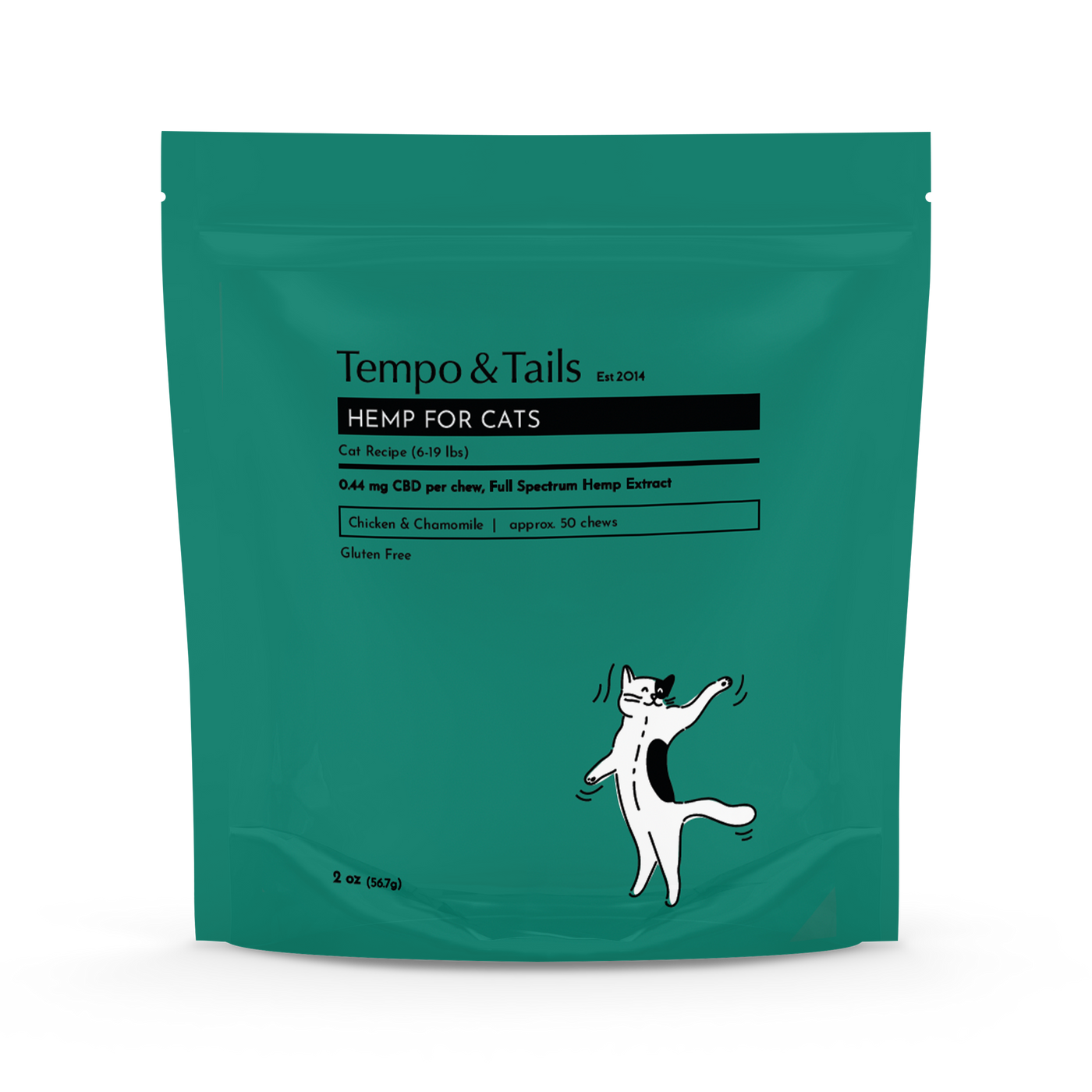 Natural Chicken & Chamomile Treats for Cats (6-19 Lbs.)