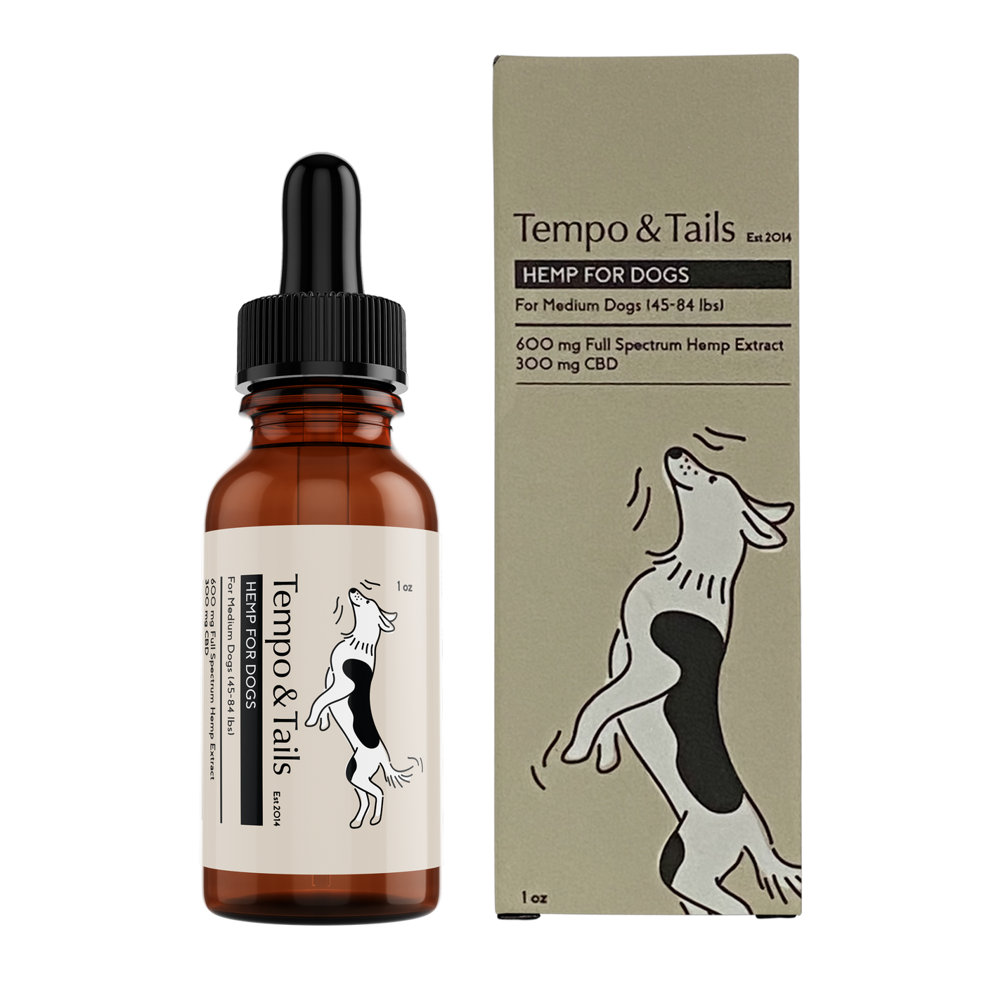 Natural Oil for Medium Dogs (45-84 Lbs.)